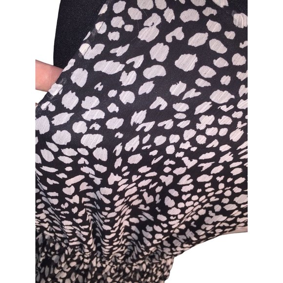 Sans Souci Bubble Bottom Tank Dress with White splotches Pattern - Womens size M - Picture 6 of 7